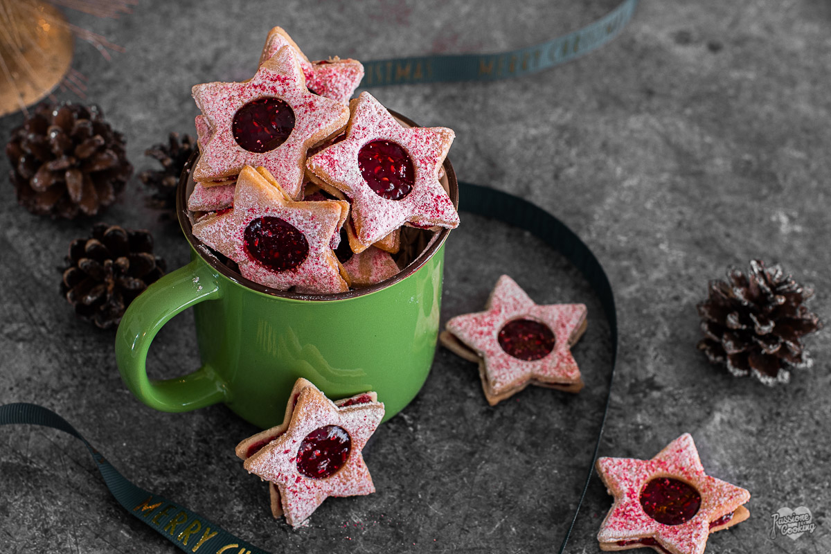 Estrellas de frambuesa