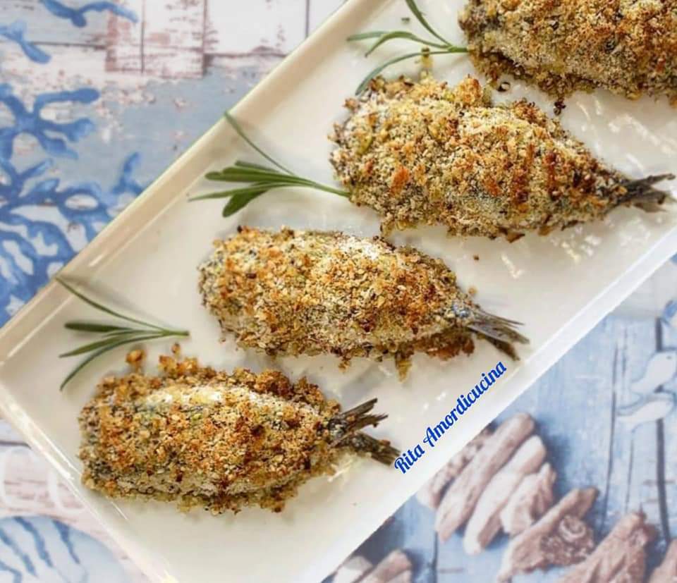 Sardinas a beccafico receta Messinese