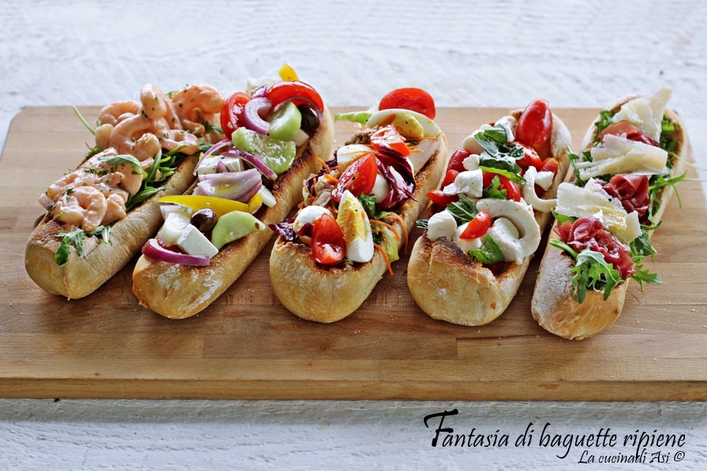 Fantasía de baguettes rellenas