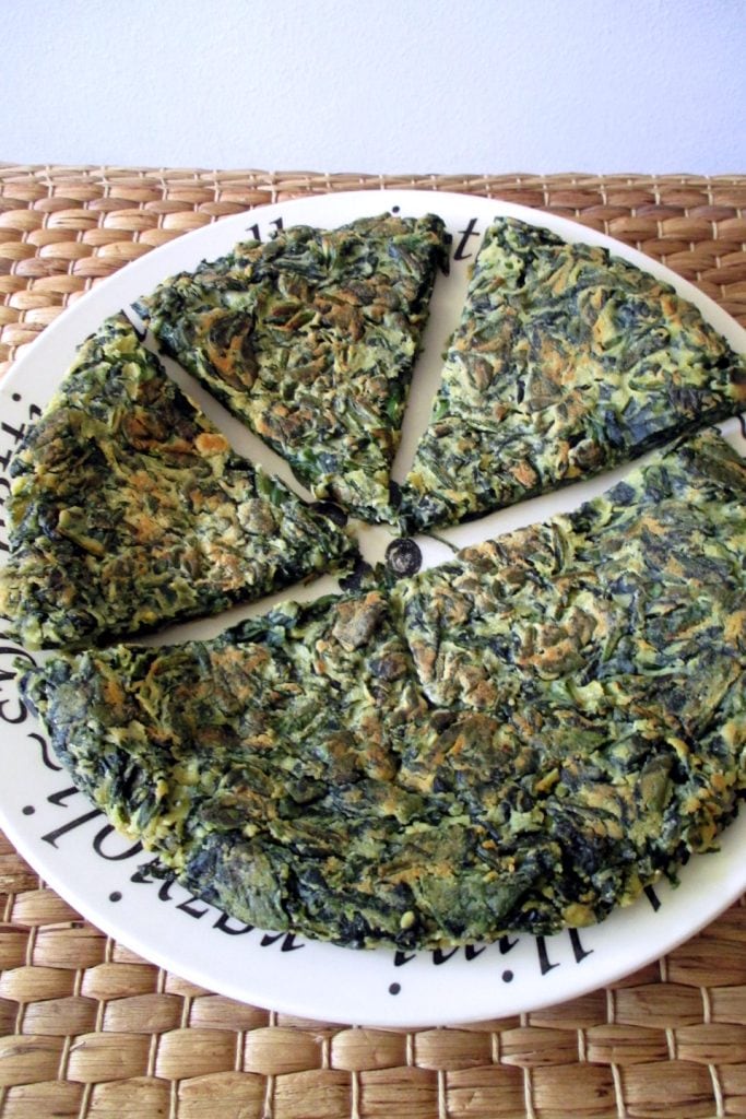 Farifrittata de espinacas, Come sin Panza