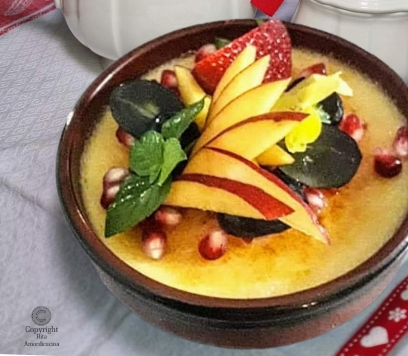 Mousse de mango y naranjas sicilianas