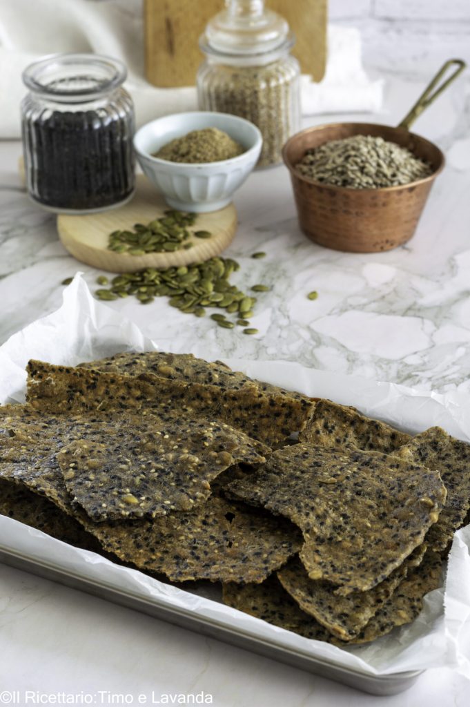 galletas saladas de semillas sin gluten