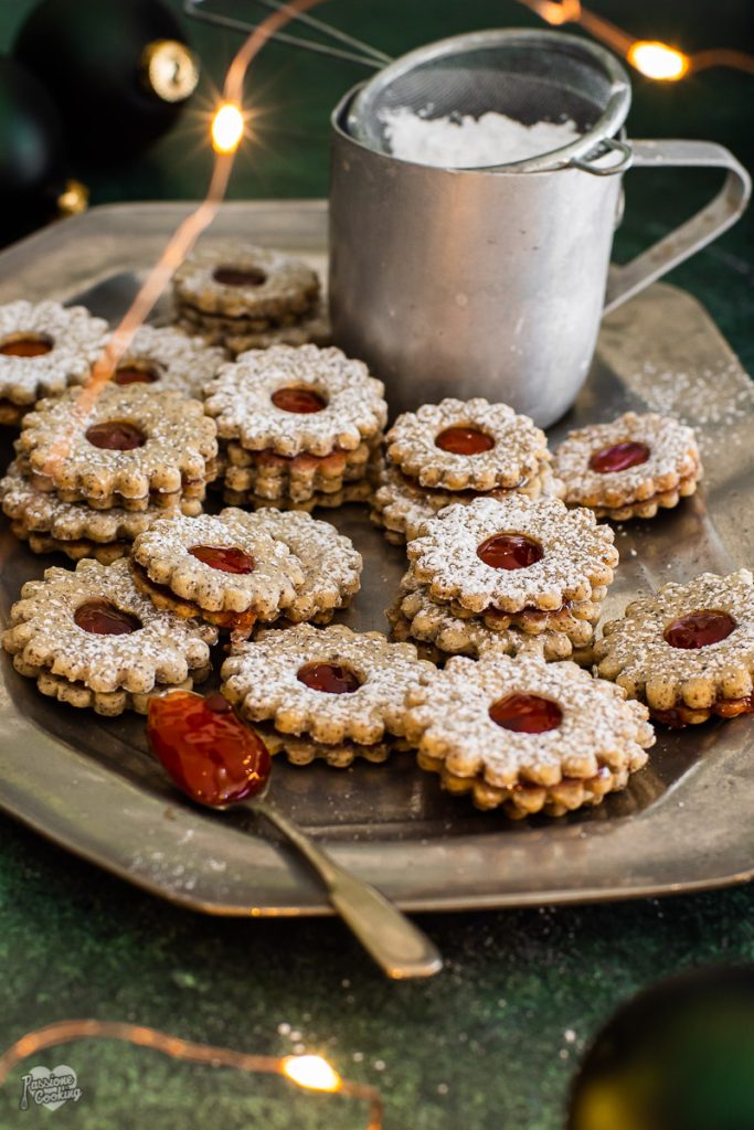 Galletas de Navidad con semillas de amapola