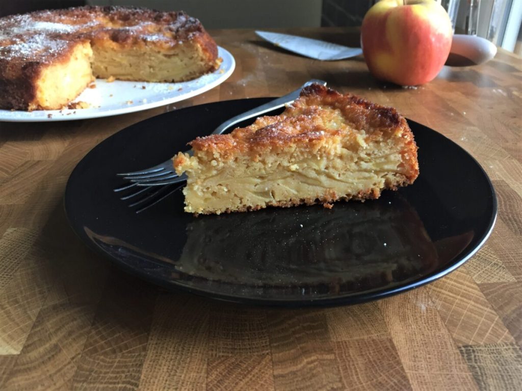tarta manzana sin harina suave