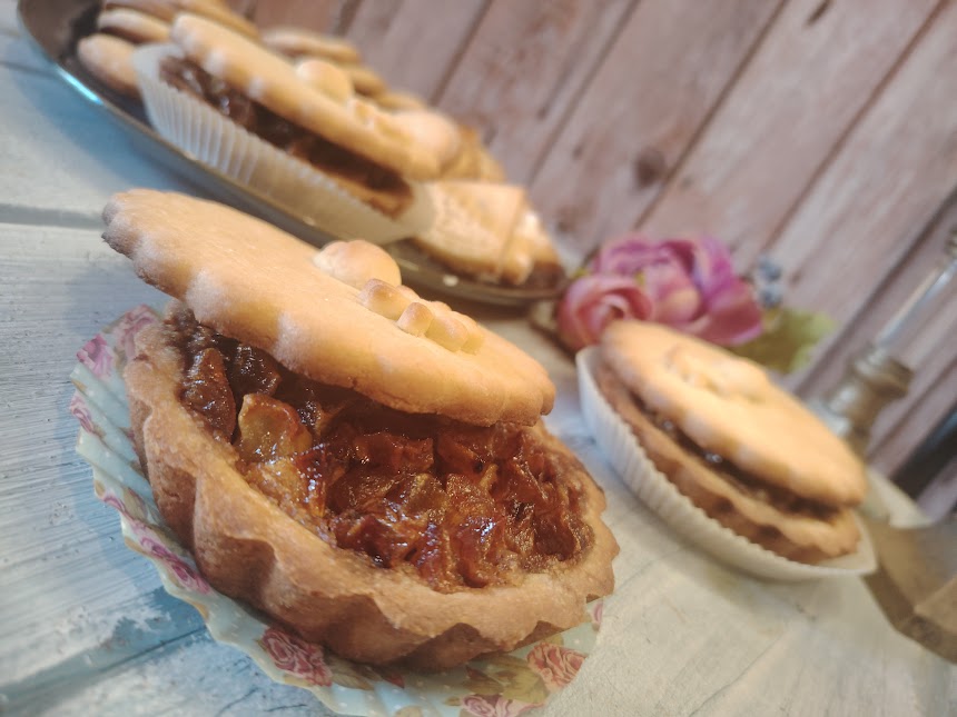 Cestillos con manzanas al caramelo salado