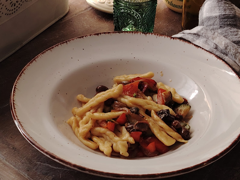 Espigas de trigo a la calabresa