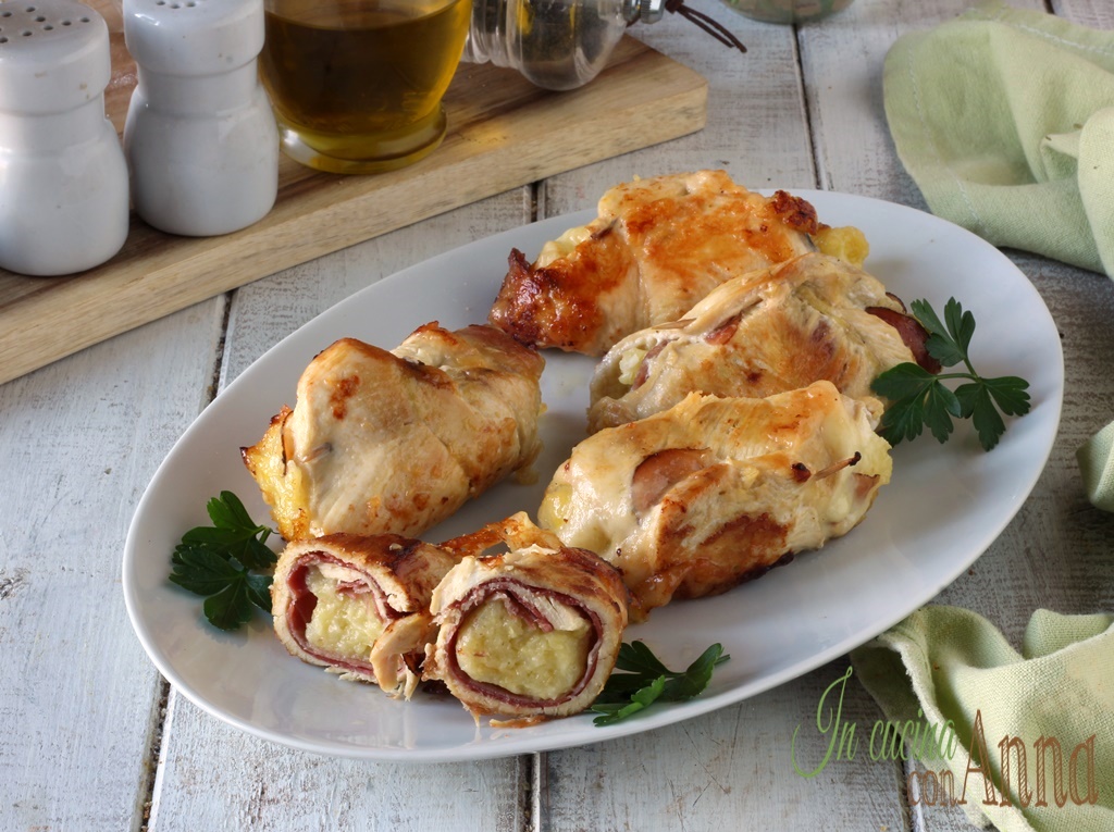 Rollitos de carne rellenos