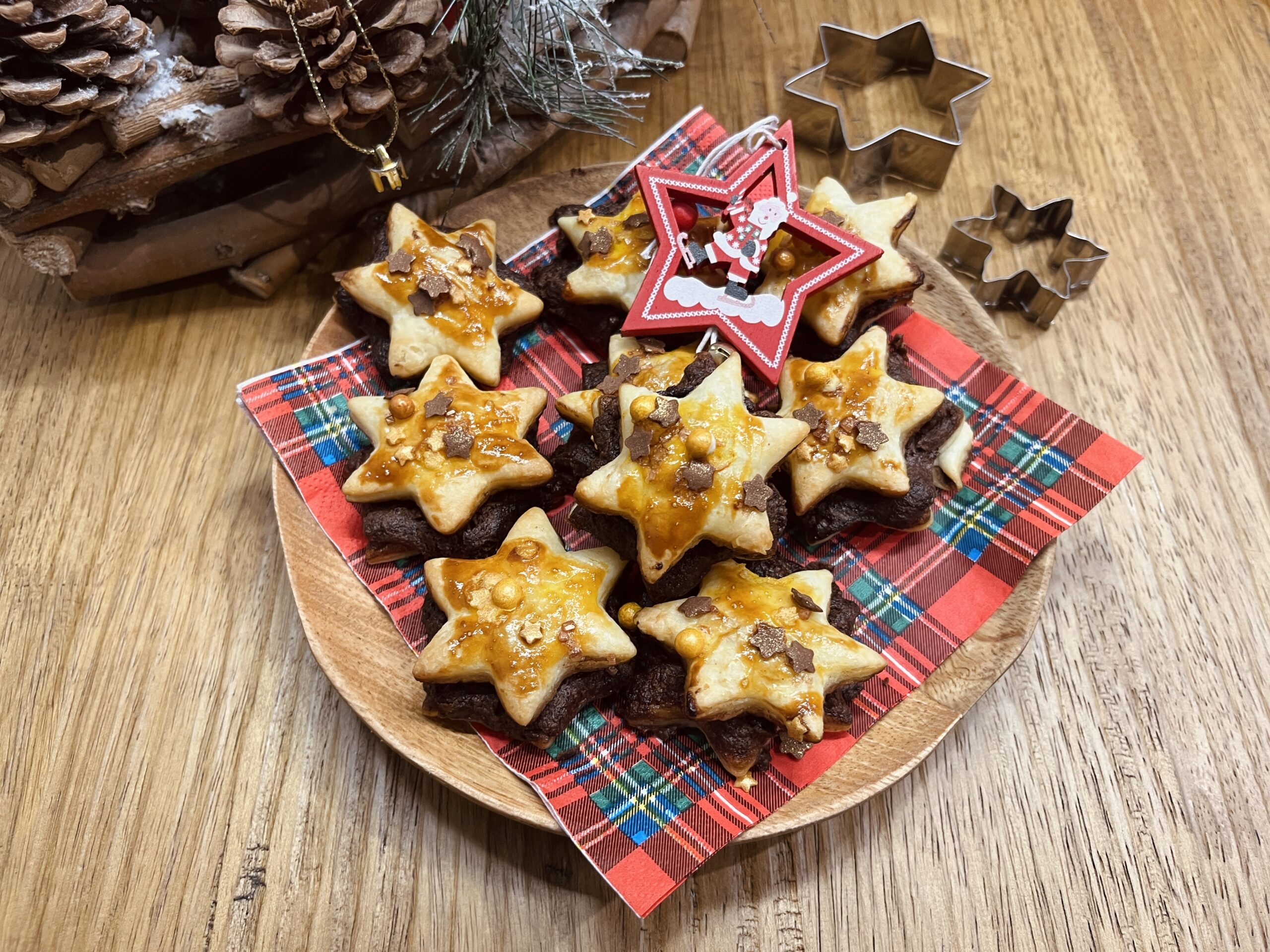 Estrellitas de Navidad con Nutella