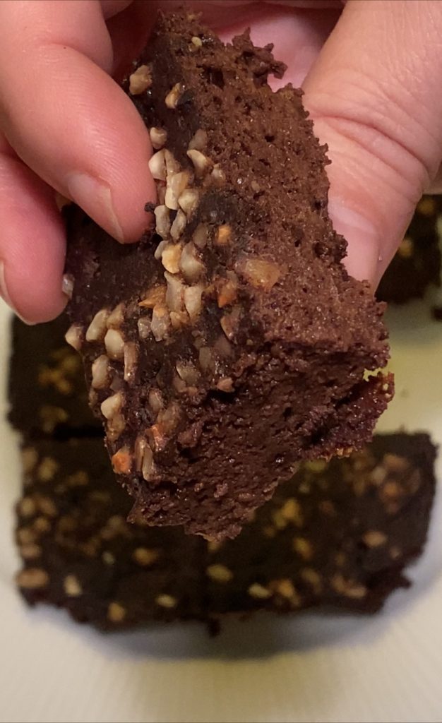 Brownies sin harina y azúcar