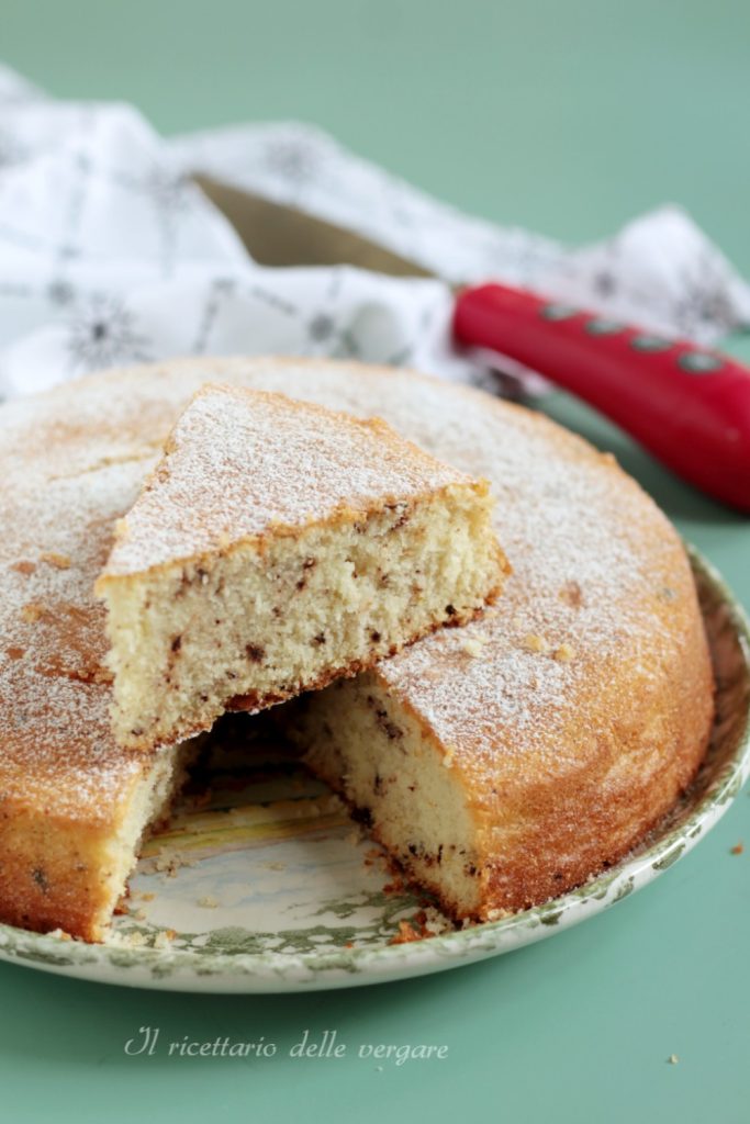 Tarta de coco con chocolate