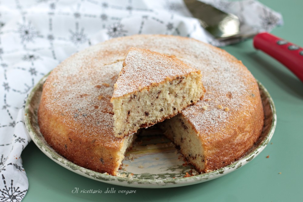 Tarta de coco con chocolate