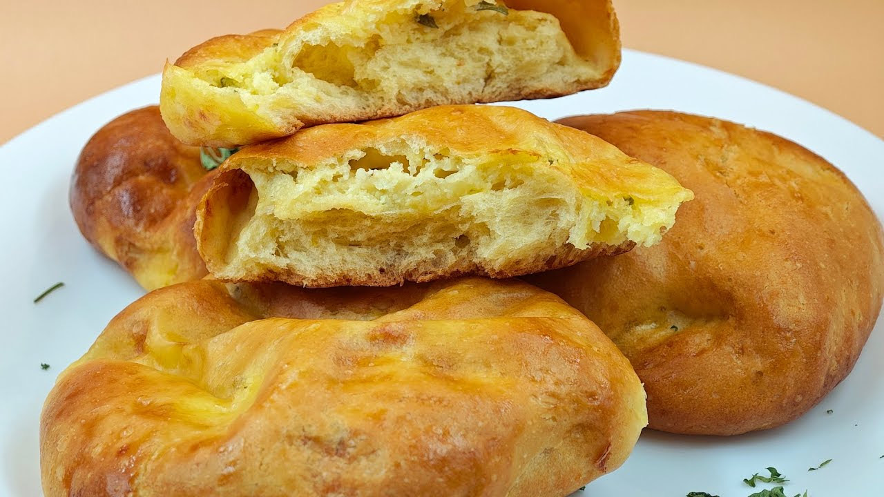 Pan brioche salados rellenos con queso