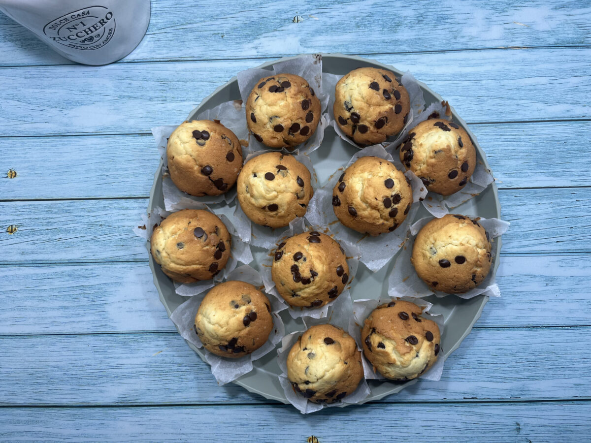 Muffin con pepitas. ¡Receta fácil y rápida!