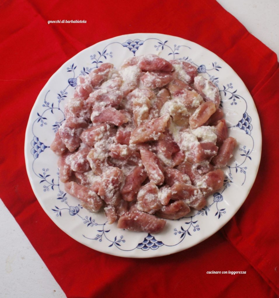 Ñoquis de remolacha