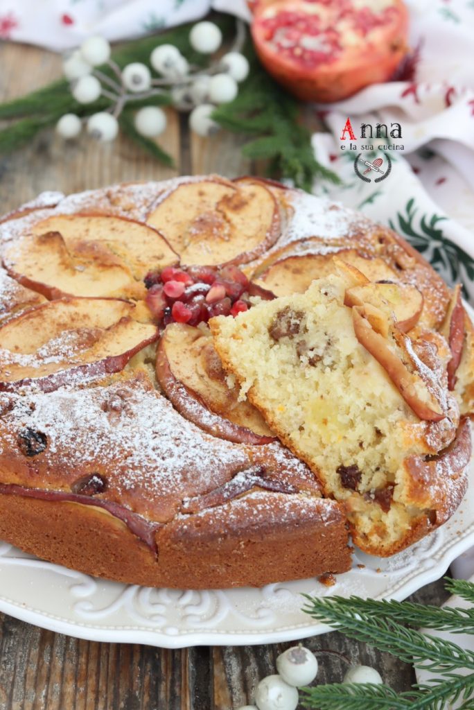 Tarta de manzana navideña