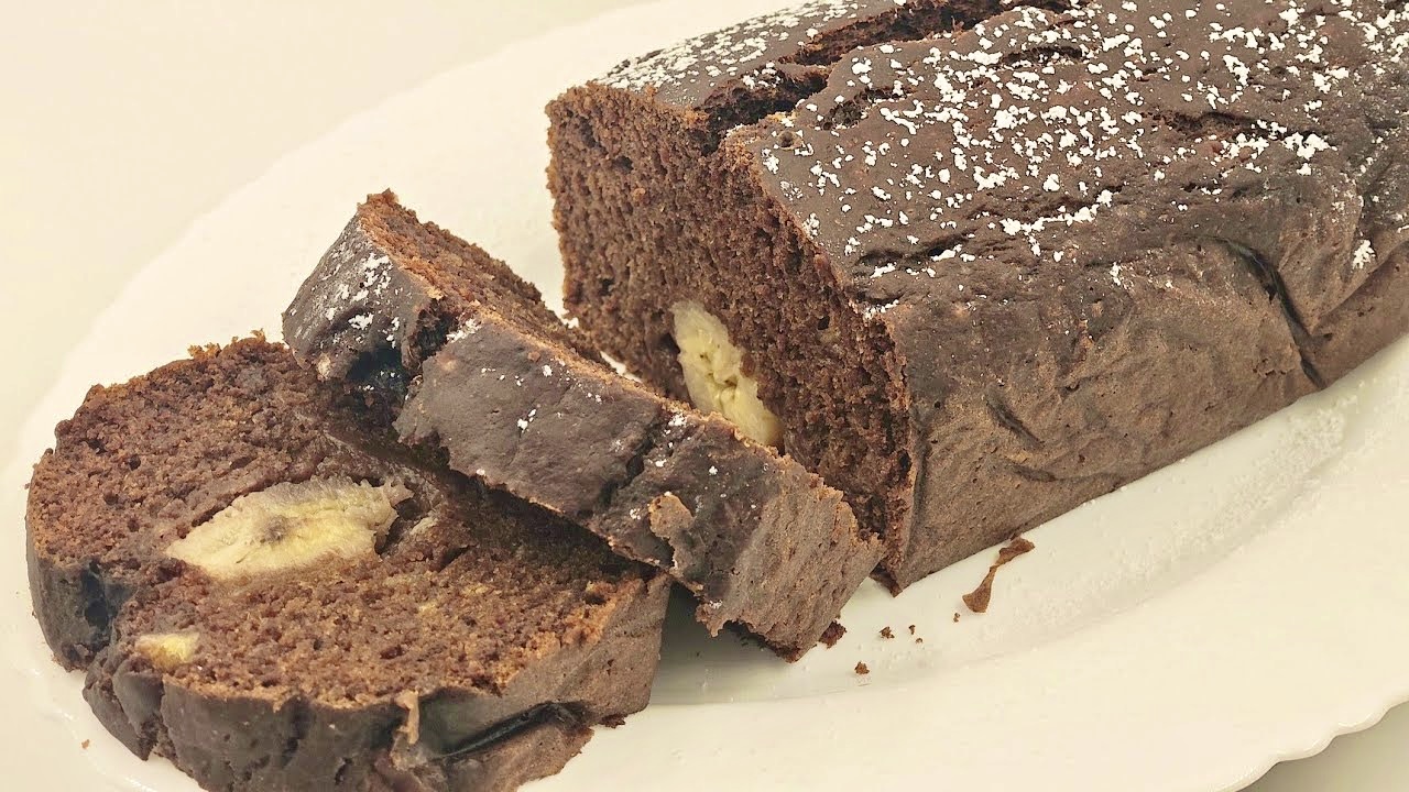Pan de Plátano al Cacao: Receta vegana