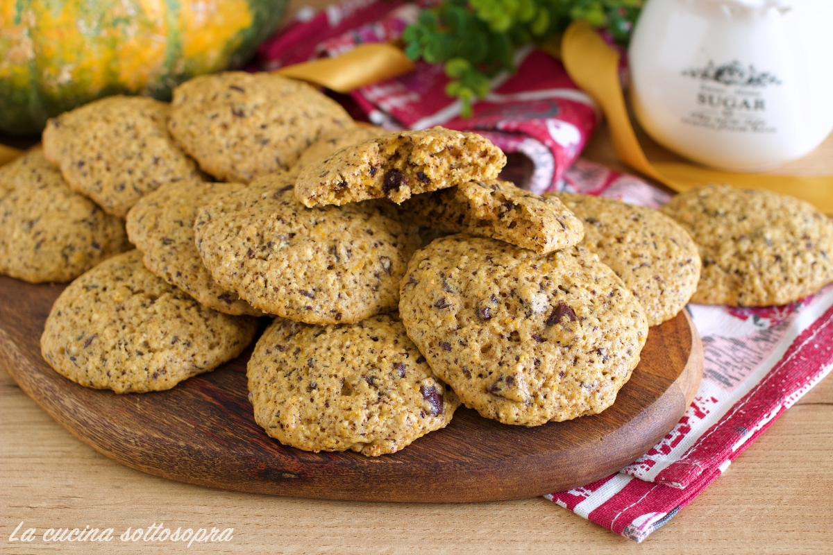 Galletas de calabaza y chocolate