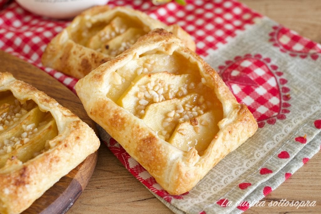 hojaldres de manzana receta