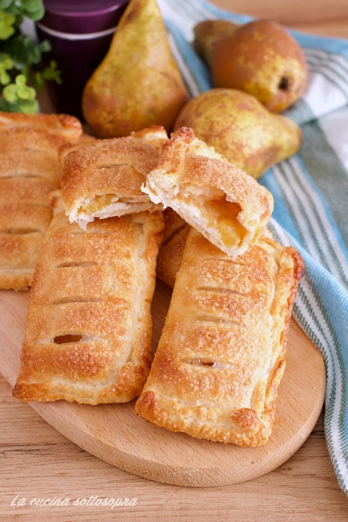paquetitos con ricotta y peras