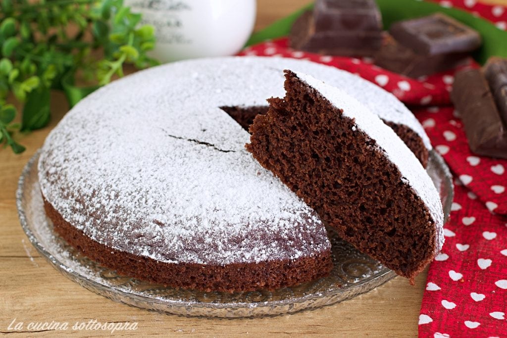 tarta de agua al cacao