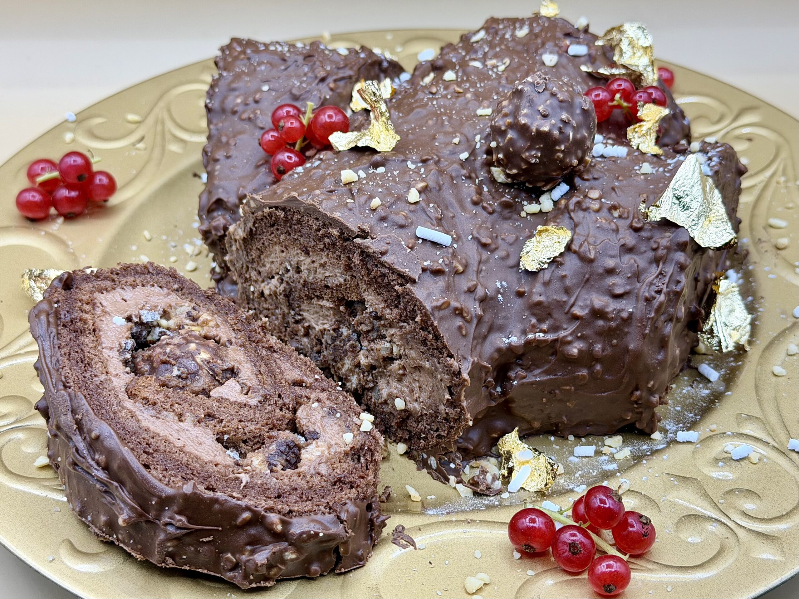 Tronco Navideño Ferrero Rocher