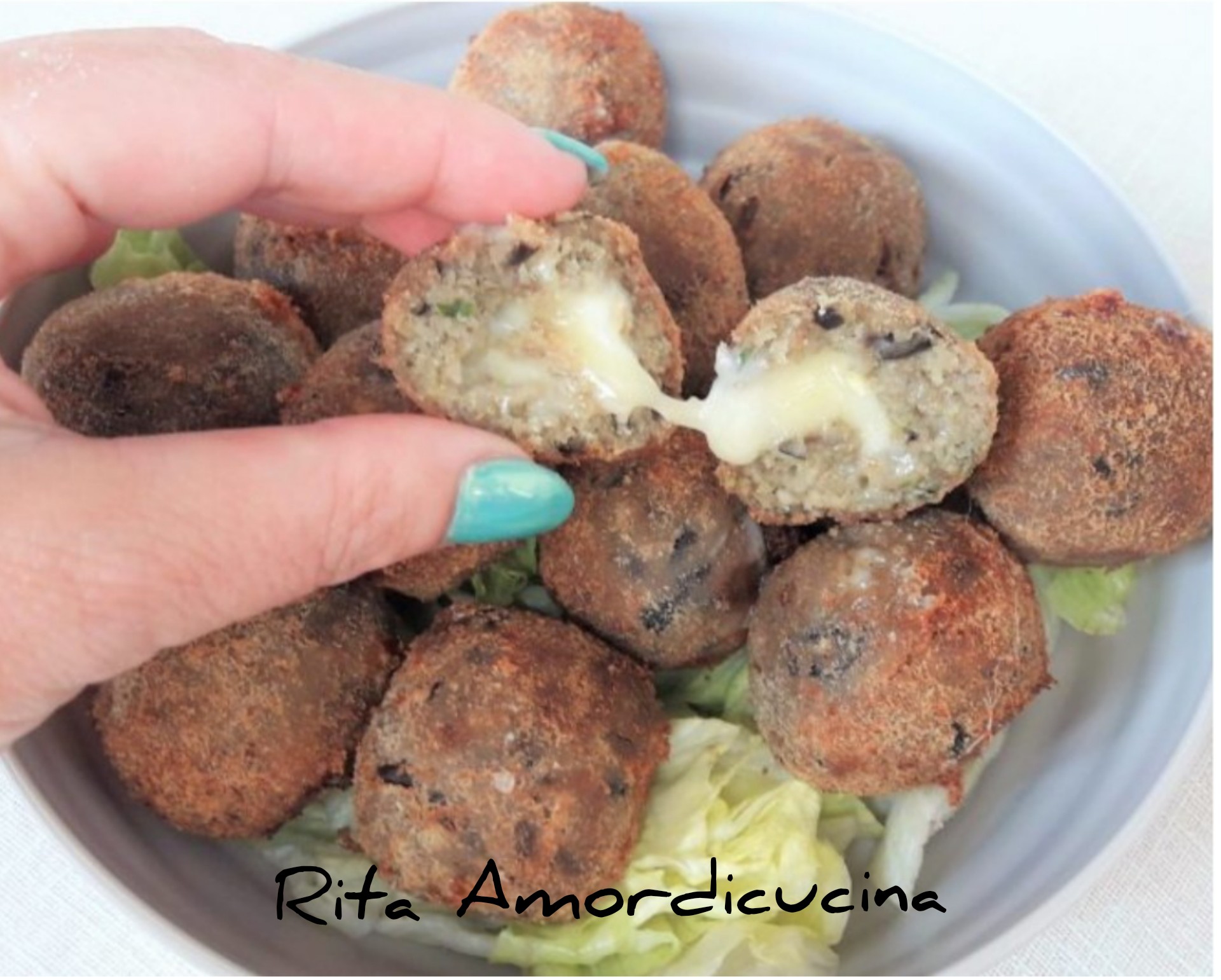 Albóndigas de berenjena de doble cocción