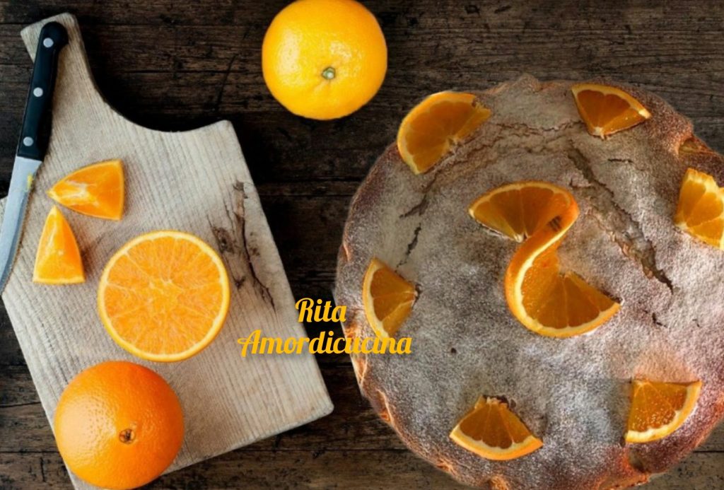 Tarta de naranjas y chispas de chocolate