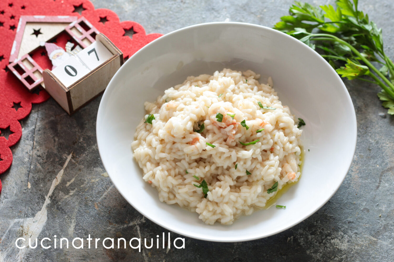 Risotto con cigalas y prosecco