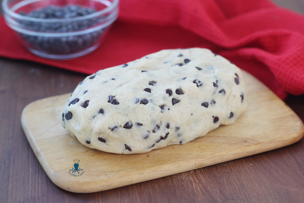 Masa para galletas con chispas de chocolate