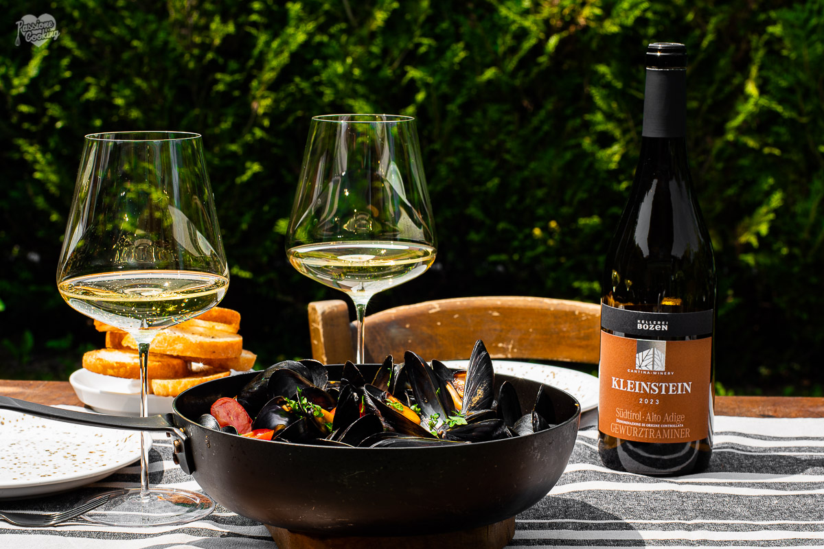 Mejillones al vino blanco