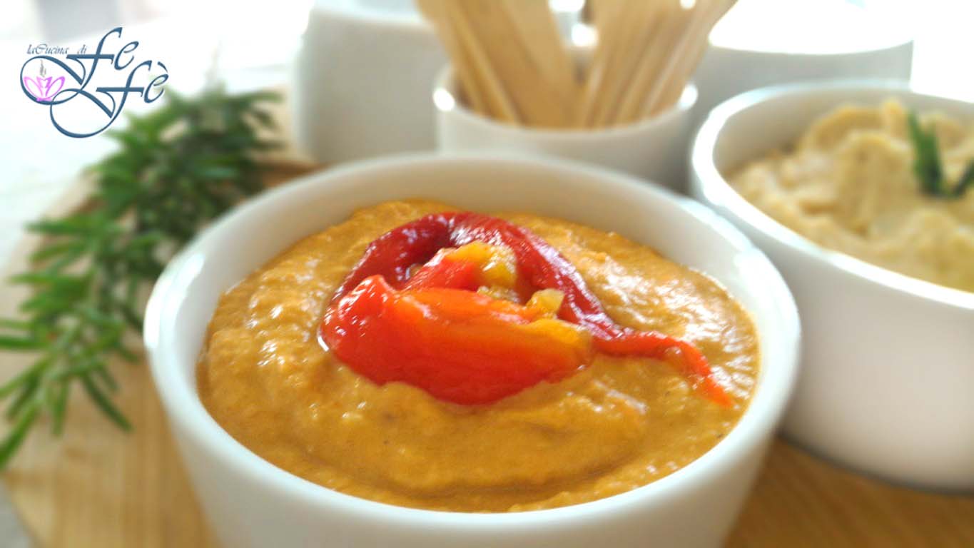 HUMMUS DE GARBANZOS Y PIMIENTOS