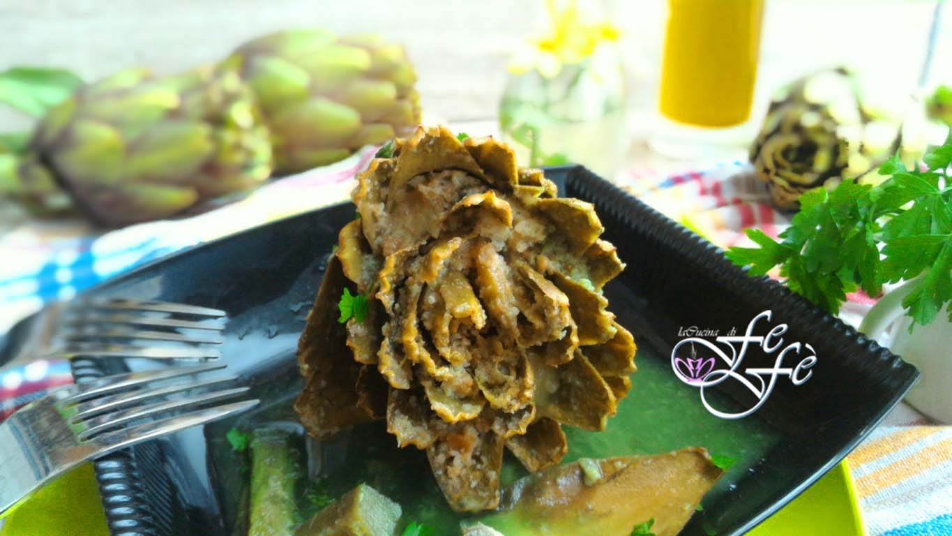 ALCACHOFAS RELLENAS A LA SICILIANA