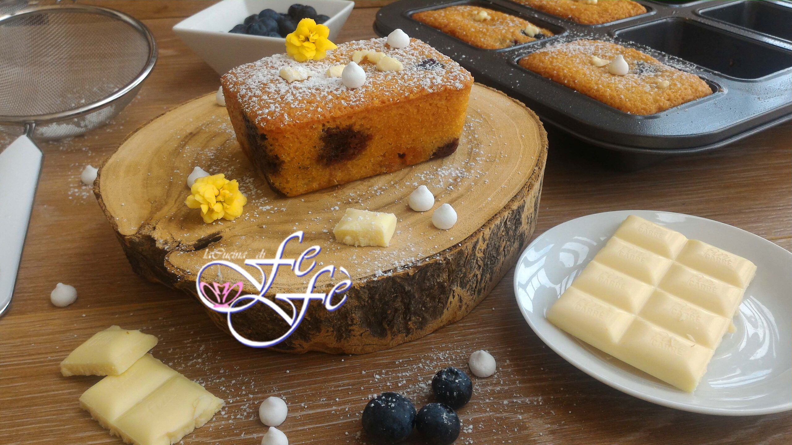 FRIANDS DE ARÁNDANOS Y CHOCOLATE BLANCO