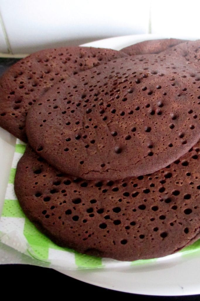 Pancakes veganos de cacao, Come sin Panza