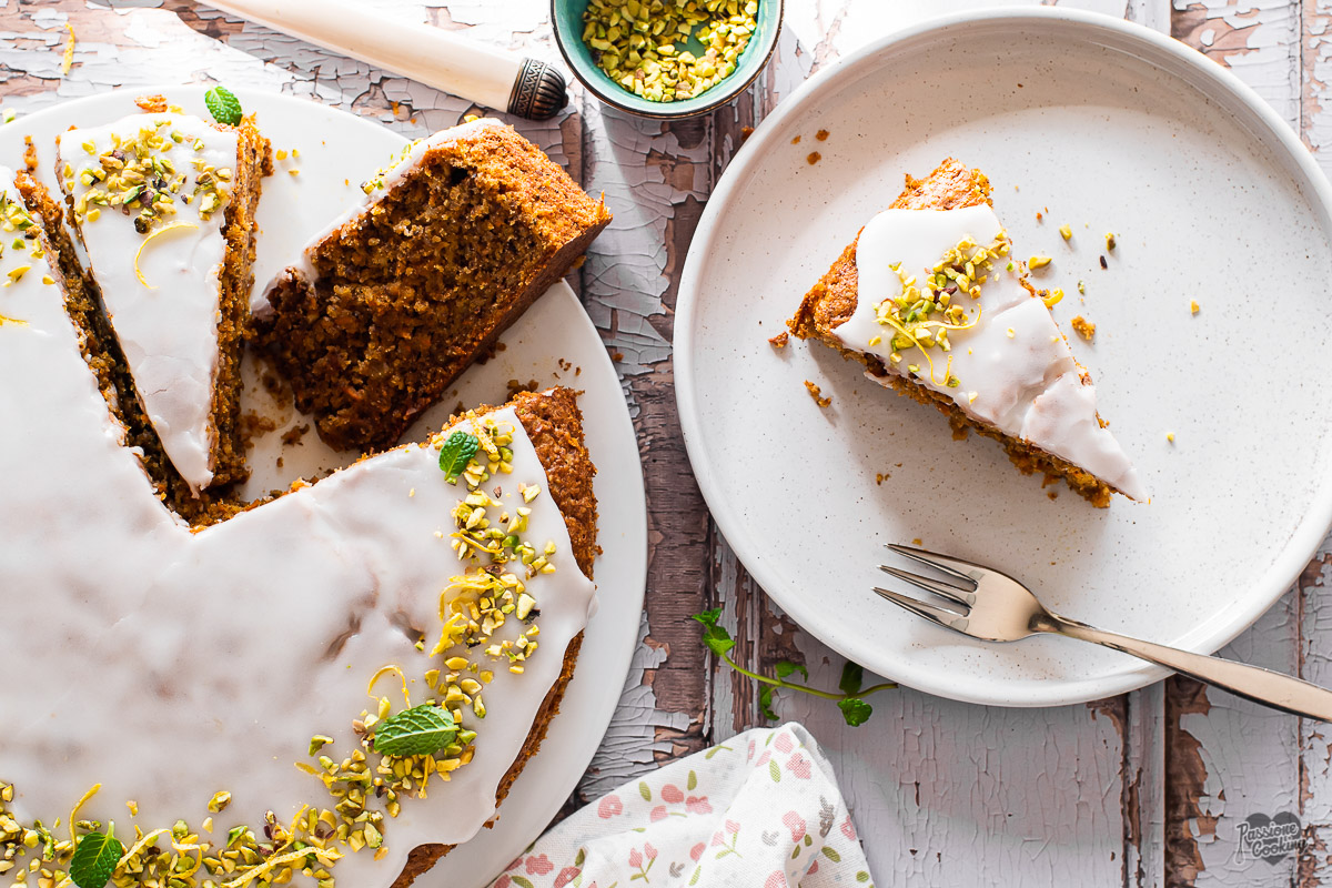 Pastel de zanahorias y nueces