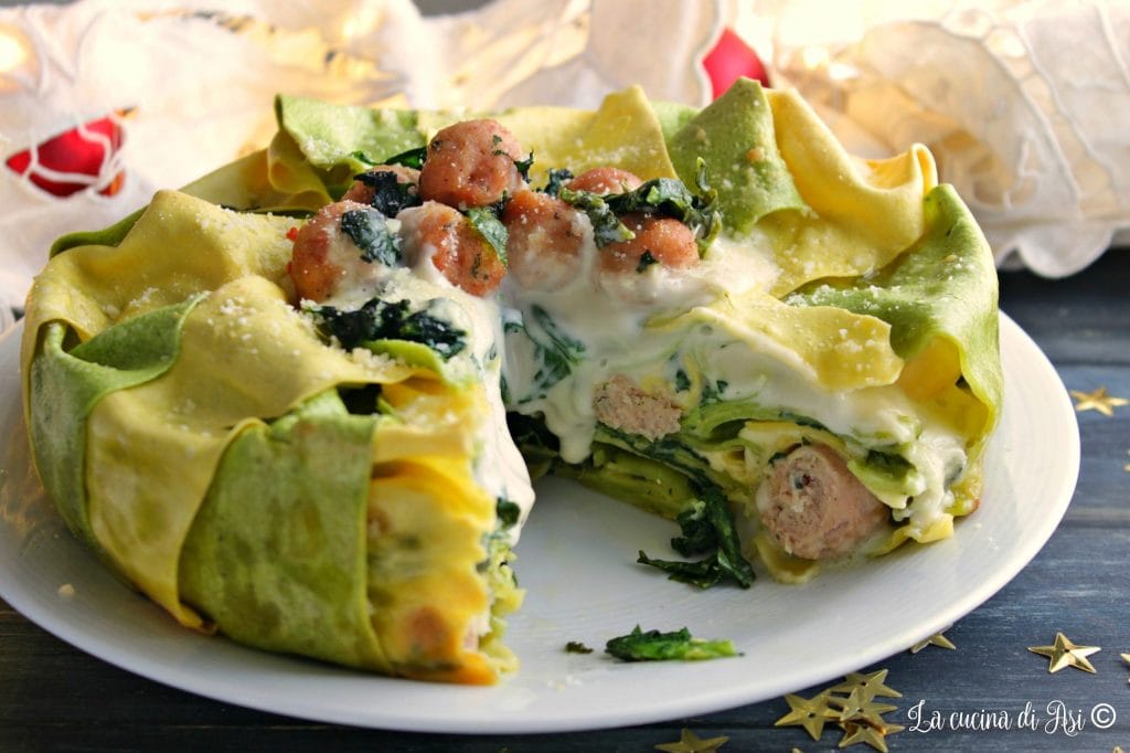 Pastel paja heno y albóndigas