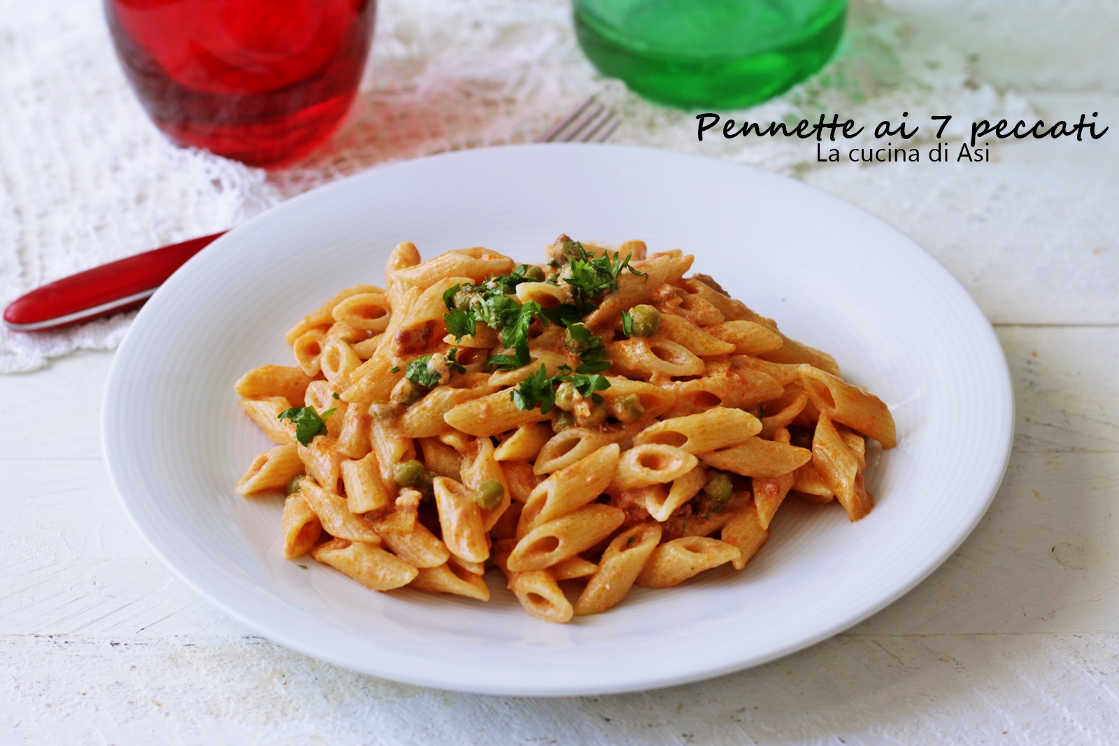 Penne a los 7 pecados