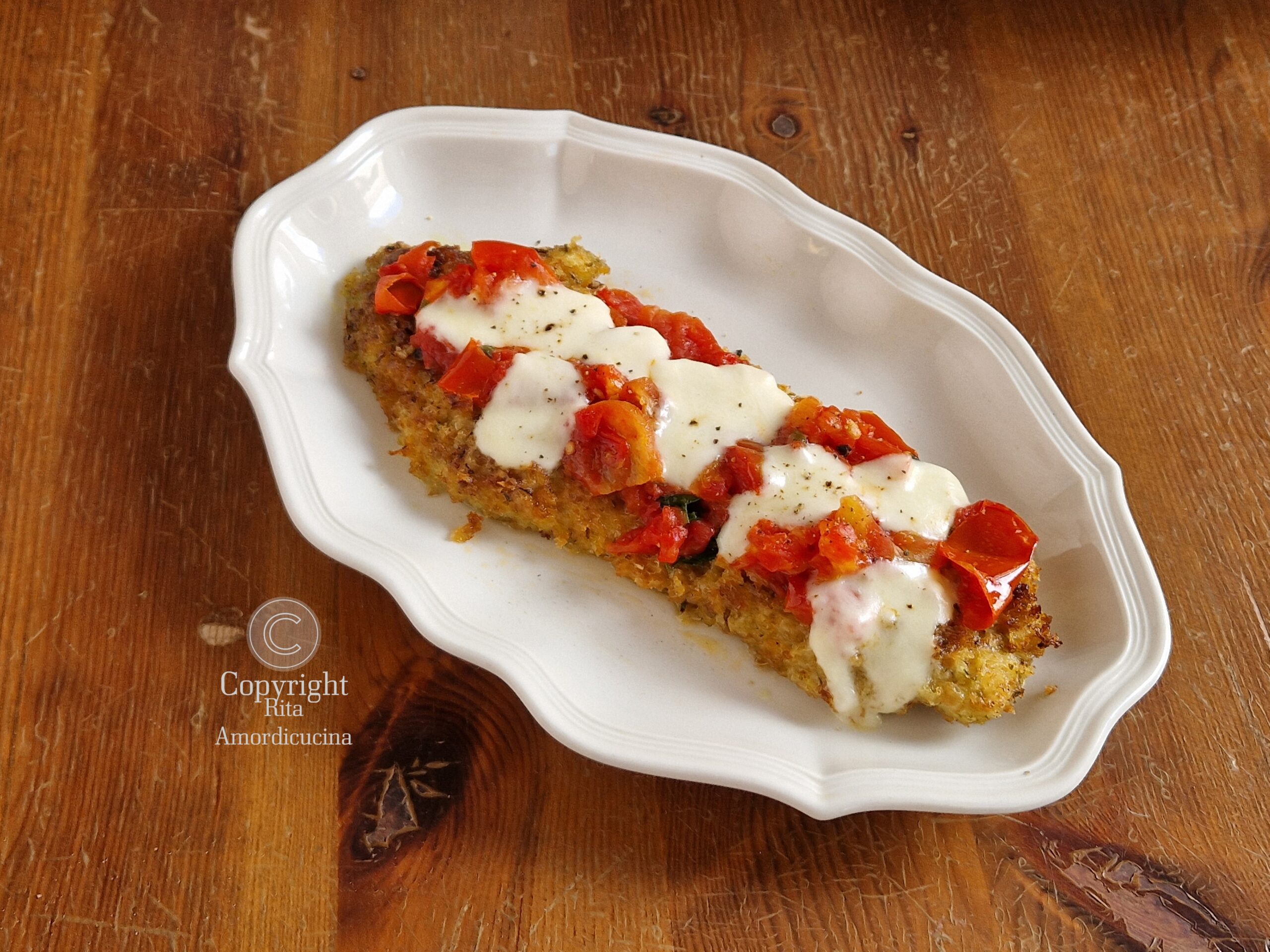 Filetes de pollo a la pizzaiola