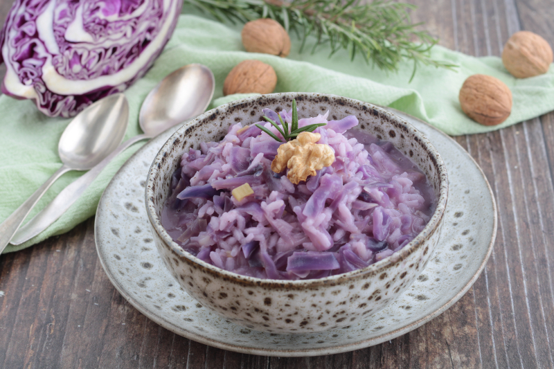 Risotto con col morado