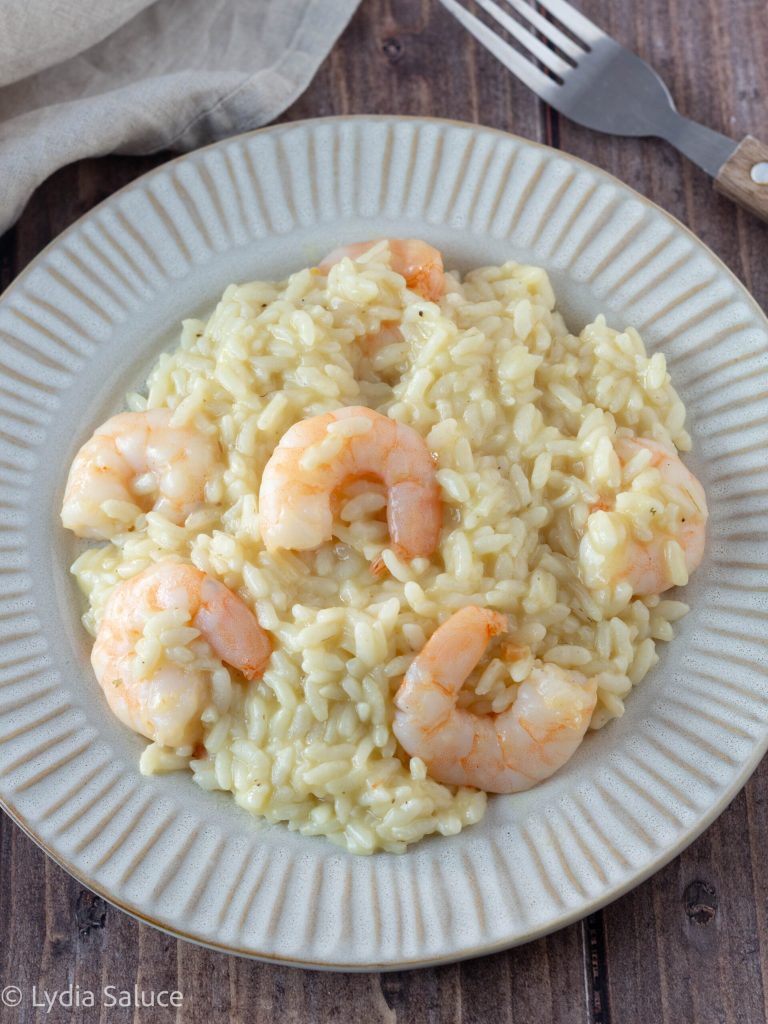 Risotto de gambas en Instant Pot