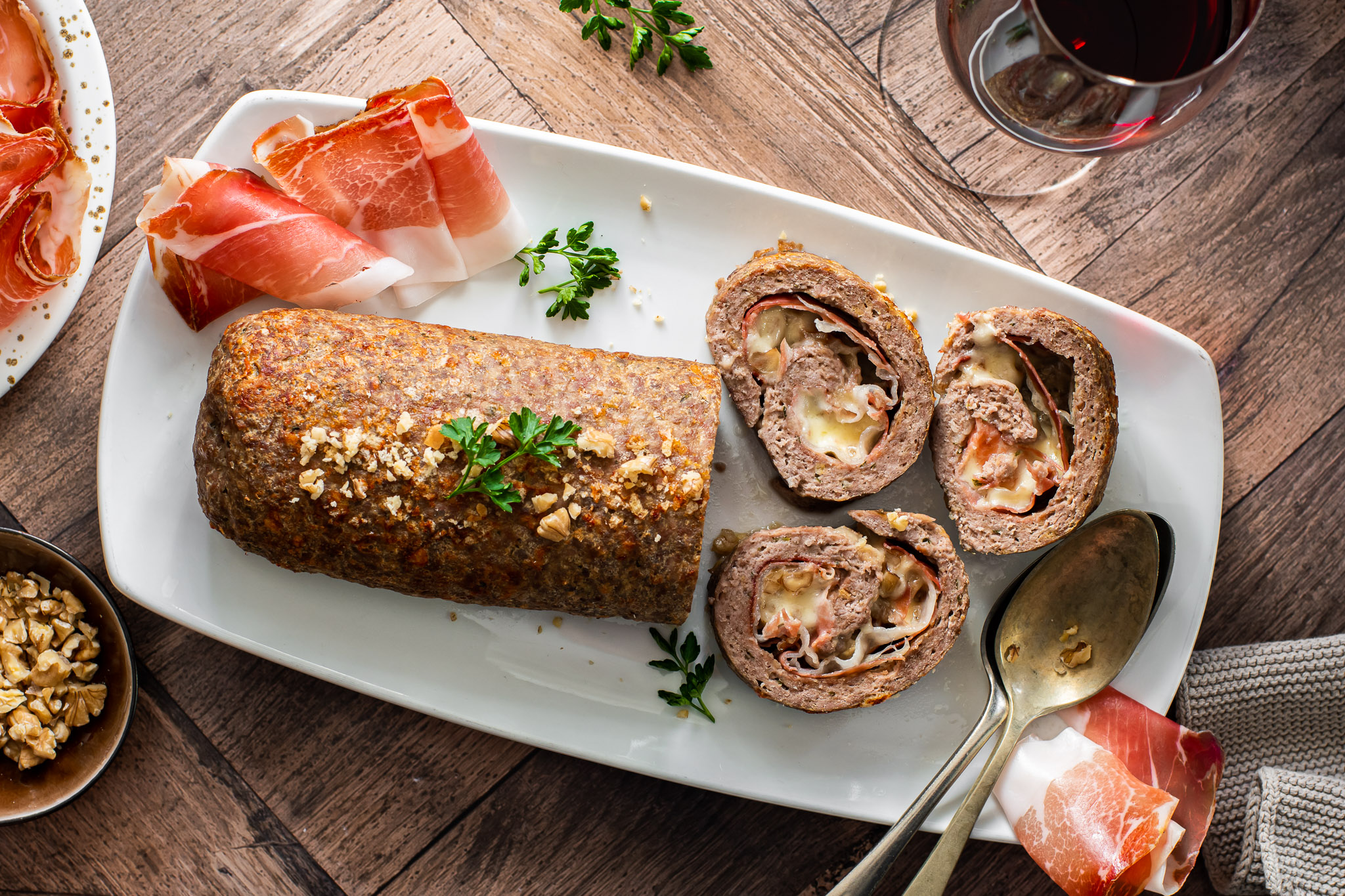 Rollo de carne relleno de Speck Alto Adige IGP