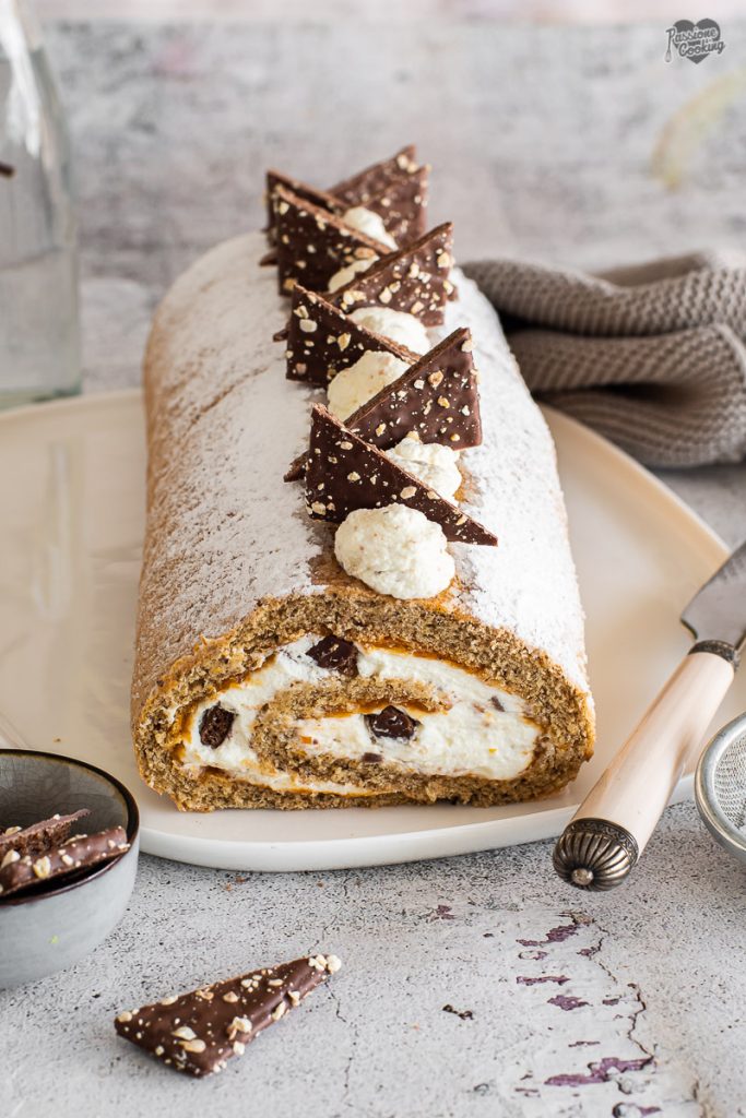 Rollo de trigo sarraceno y avellanas