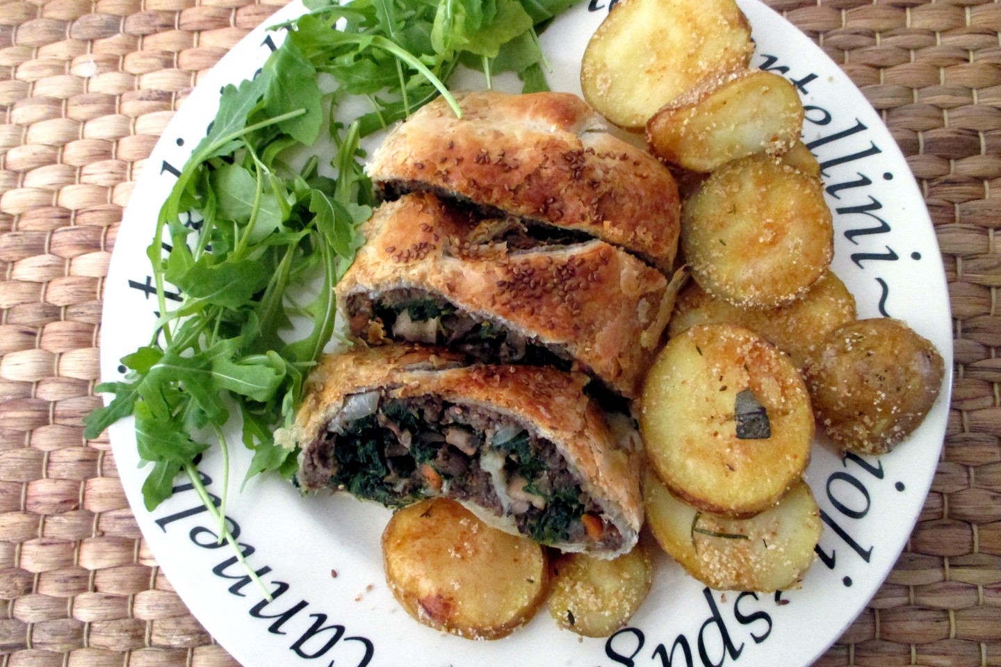 Rollo en hojaldre vegano