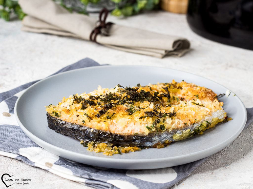 Salmón gratinado en freidora de aire