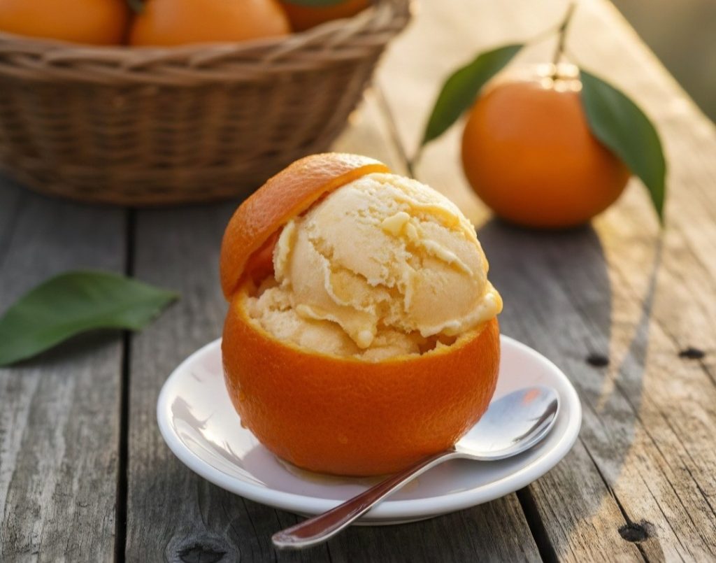 Sorbete de mandarina receta siciliana