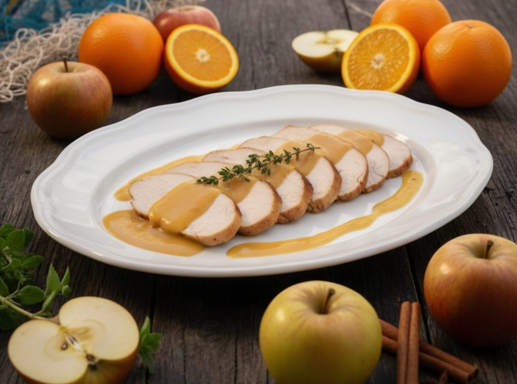 Pavo relleno con manzanas reineta