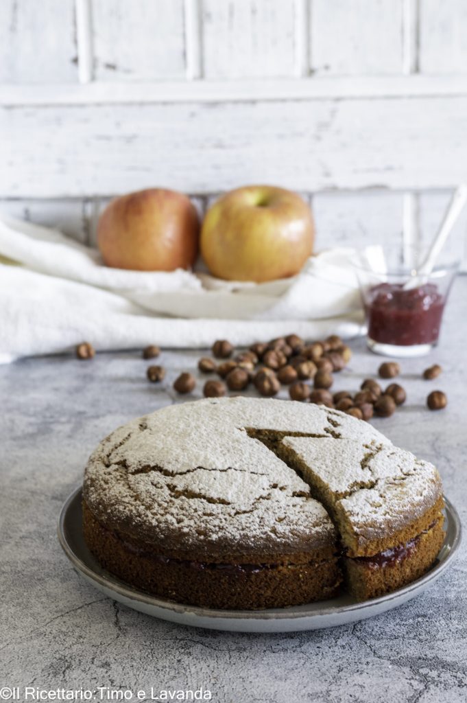 TARTA DE TRIGO SARRACENO CON MERMELADA