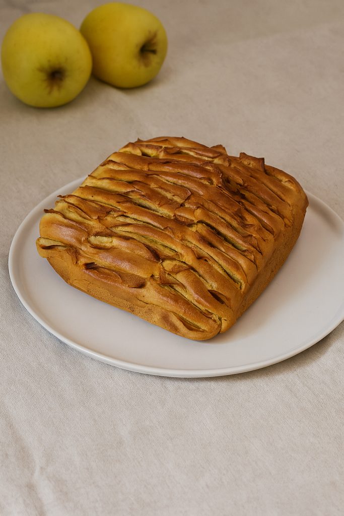 Tarta de manzana en freidora de aire