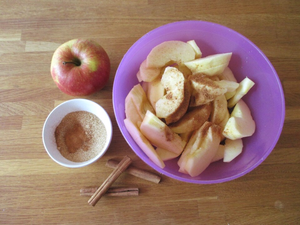 Tarta de manzana vegana, Come senza Pancia