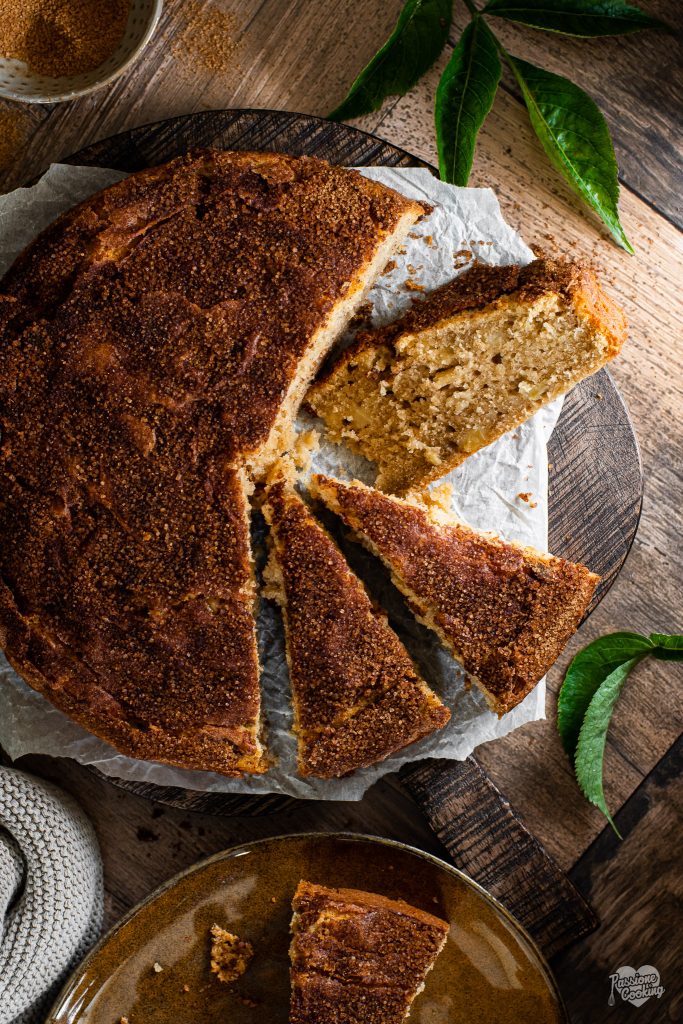 Tarta de manzanas y canela